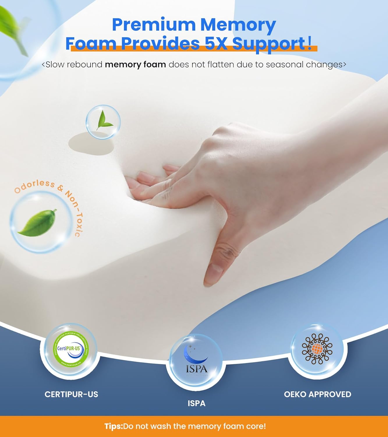 Orthopedic Koddi - Memory Foam